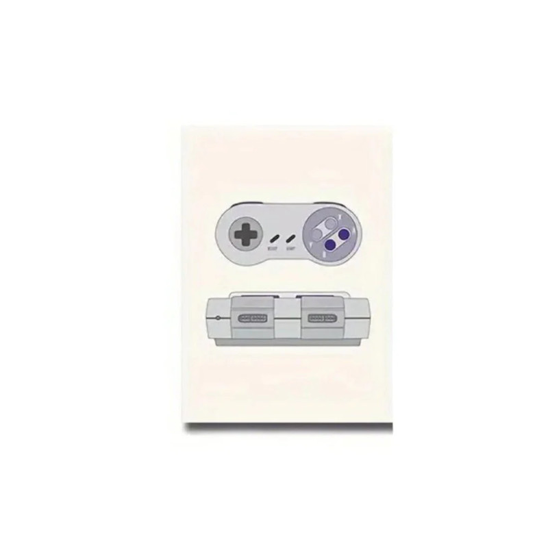 Classic Consoles Modern Art  Poster (50x1x70cm) - SNES - ملصق